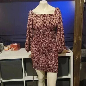 JESSICA SIMPSON OFF THE SHOULDER MINI DRESS